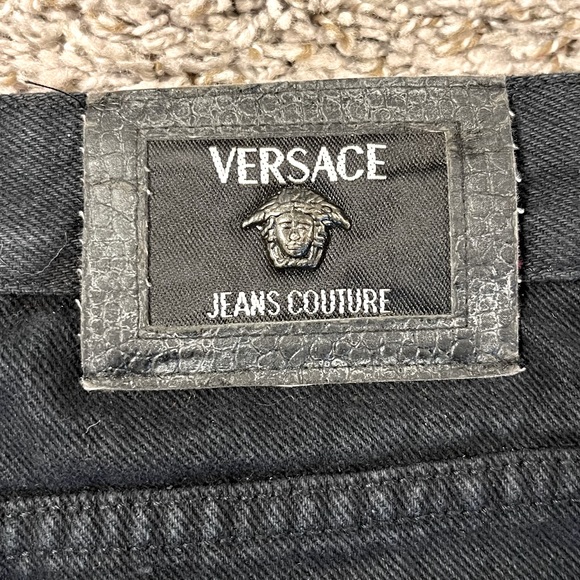 Versace Jeans Couture Black Loose High-Waisted Jeans - Picture 4 of 5